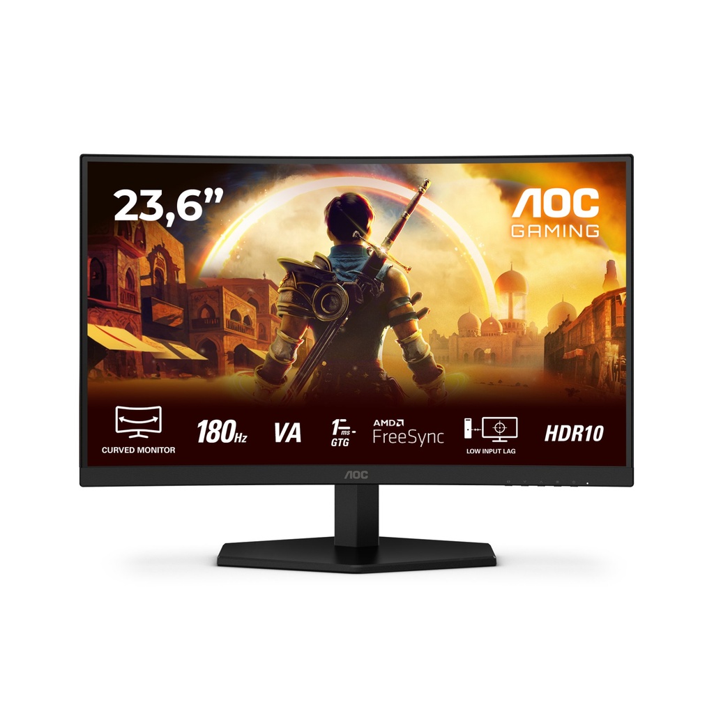 [C24G42E] AOC G4 C24G42E computer monitor 59.9 cm (23.6") 1920 x 1080 pixels Full HD LED Black, Red