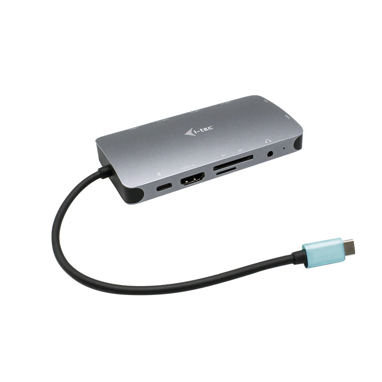 [C31NANODOCKVGAPD] i-tec Metal USB-C Travel Nano Dock HDMI/VGA with LAN + Power Delivery 100 W