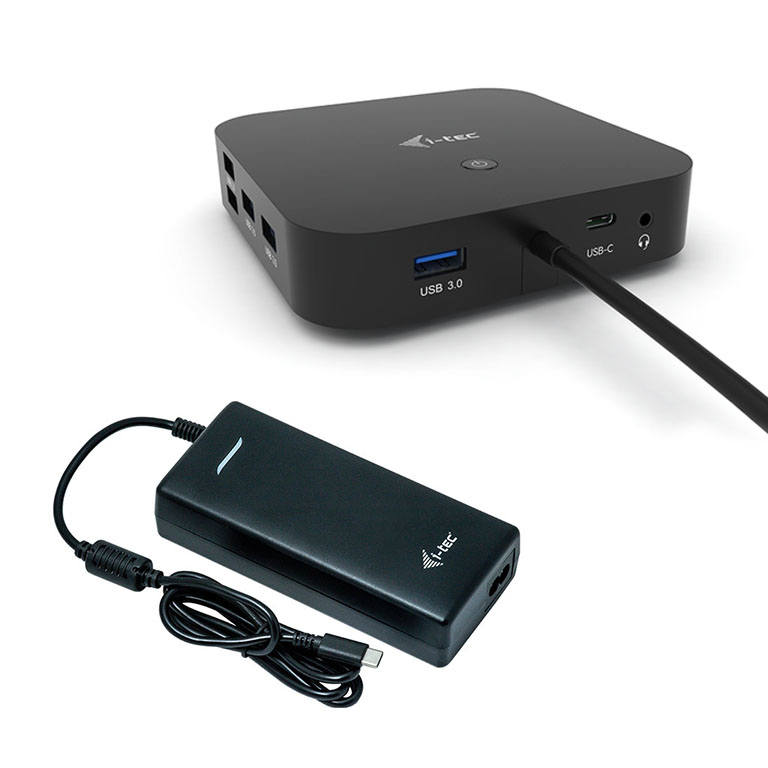 [C31DUALDPDOCKPD100W] I-TEC USB-C Dual Display Docking Station with Power Delivery and Universal Charger C31DUALDPDOCKPD100W