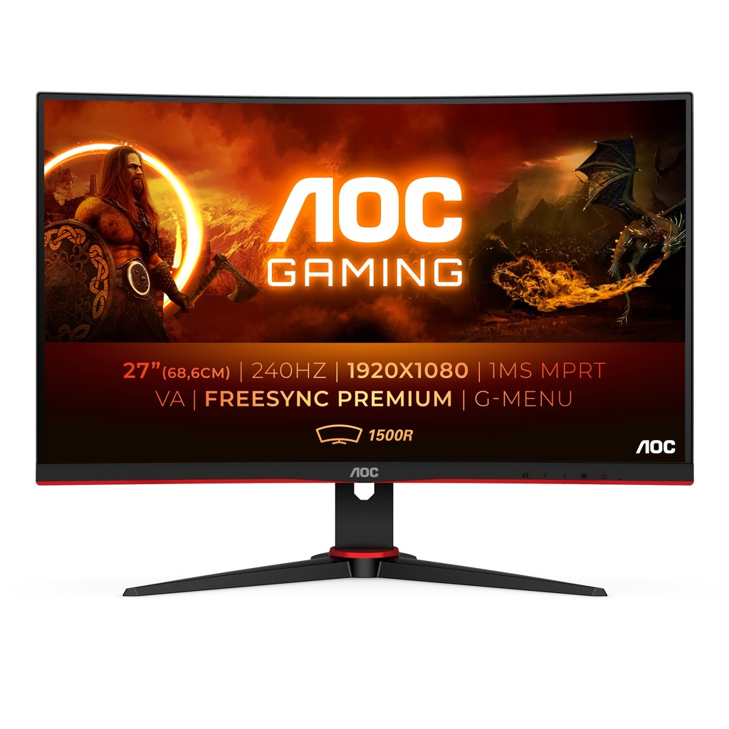 [C27G2ZE/BK] AOC G2 C27G2ZE/BK computer monitor 68.6 cm (27") 1920 x 1080 pixels Full HD LED Black, Red