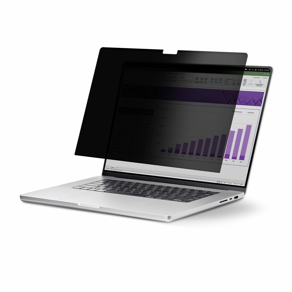 [141T6-PRIVACY-SCREEN] StarTech.com 14.1-inch 16:10 Flip-Up Privacy Screen with Touch, Anti-Glare Blue Light Filter, Laptop Monitor Screen Protector, +/- 30 Deg. View Angle