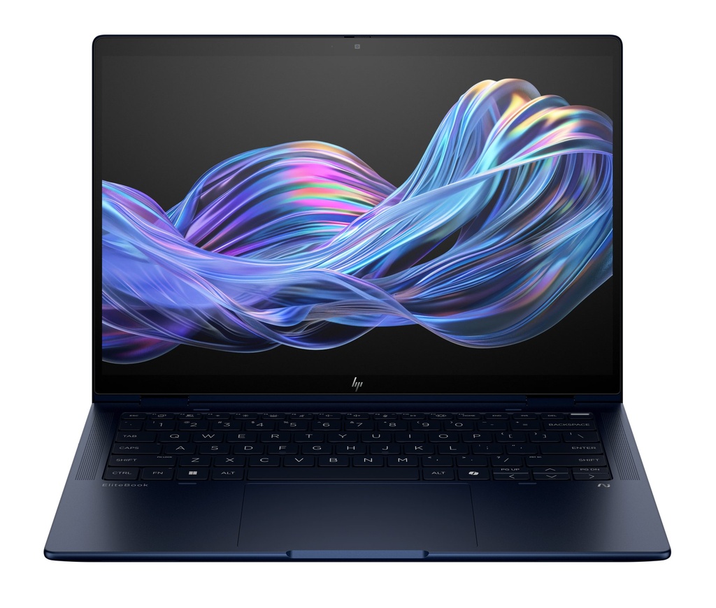 [B69A5ET#ABZ] HP EliteBook X Flip G1i Next Gen AI Wolf Pro Security Edition Copilot+ PC Intel Core Ultra 7 256V Hybrid (2-in-1) 35.6 cm (14") Touchscreen WUXGA 16 GB LPDDR5x-SDRAM 1 TB SSD Wi-Fi 7 (802.11be) Windows 11 Pro Blue