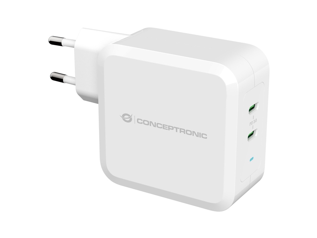[ALTHEA08W] Conceptronic ALTHEA 2-Port 100W GaN USB-C PD Charger