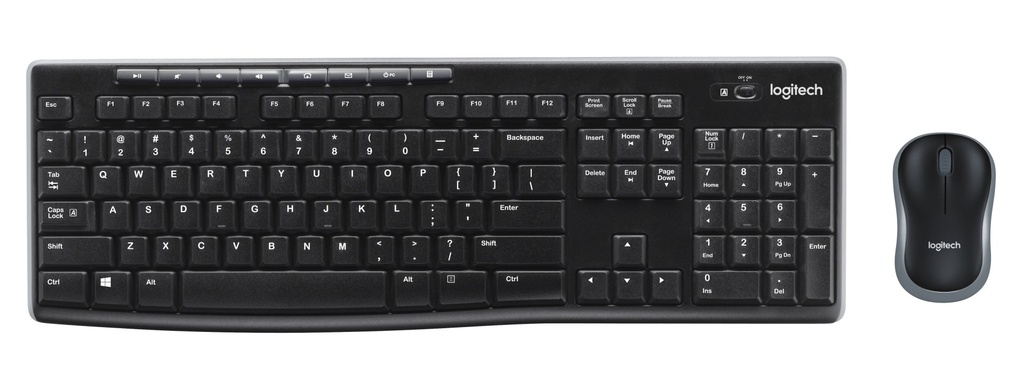 Tastiera + Mouse Logitech MK270 Wireless 2,4 GHz