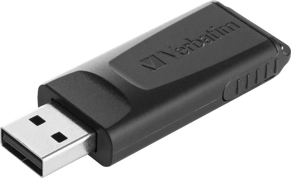 [49328V] Verbatim Slider - USB Drive 128GB - Black