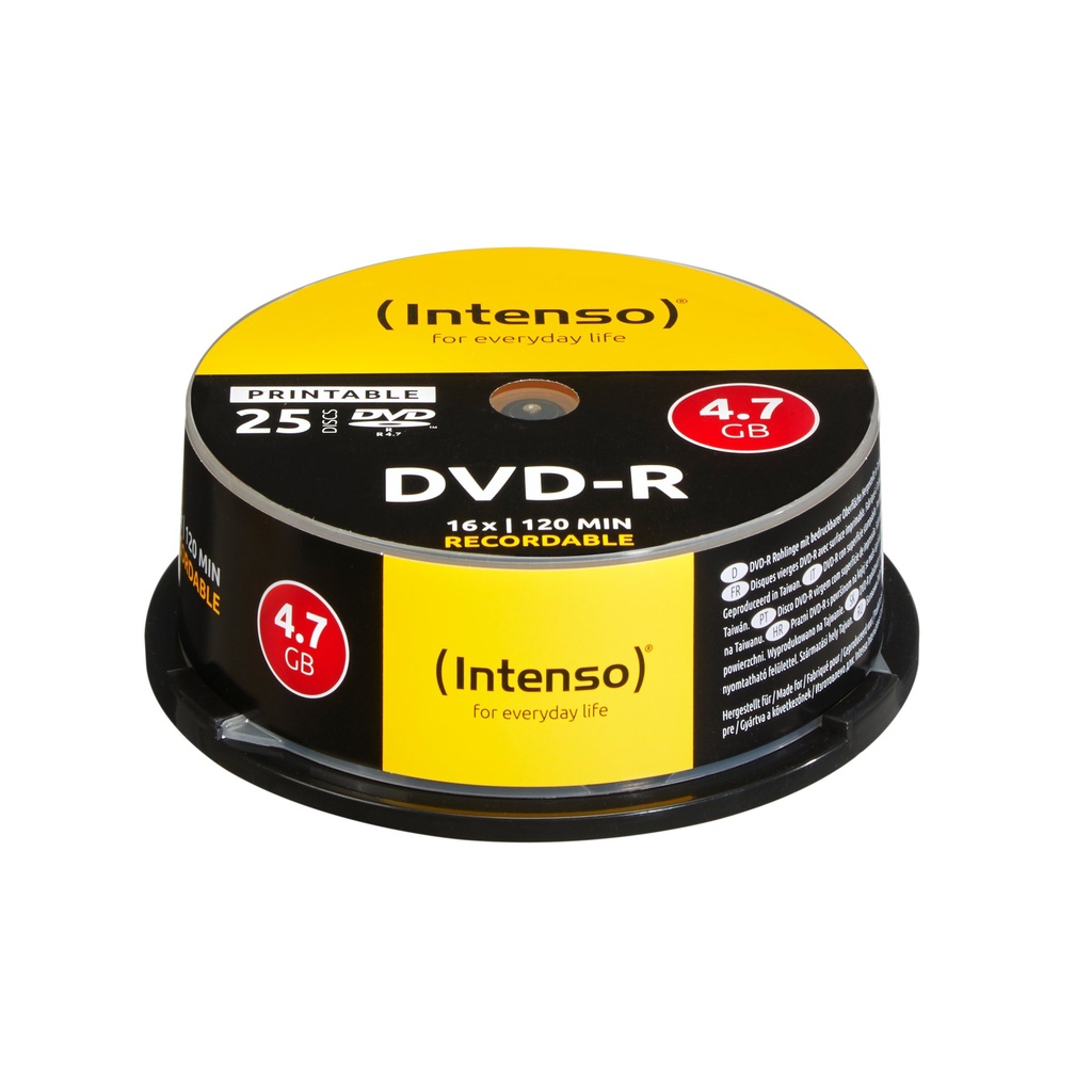 DVD-R 4.7GB 16X SPINDLE PRINT. 25PZ