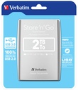 Verbatim Disco rigido portatile Store 'n' Go USB 3.0 da 2 TB Argento