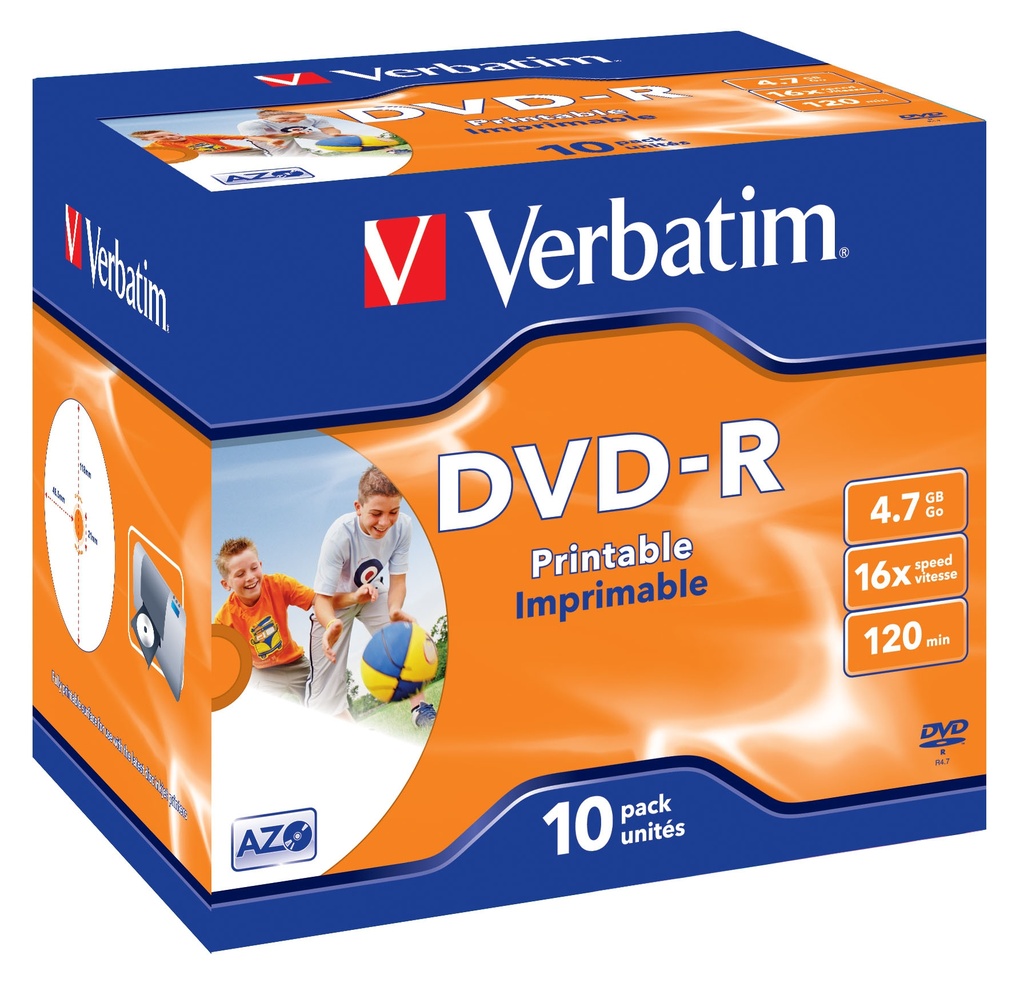 [43521/10] Verbatim 43521 blank DVD 4.7 GB DVD-R 10 pc(s)