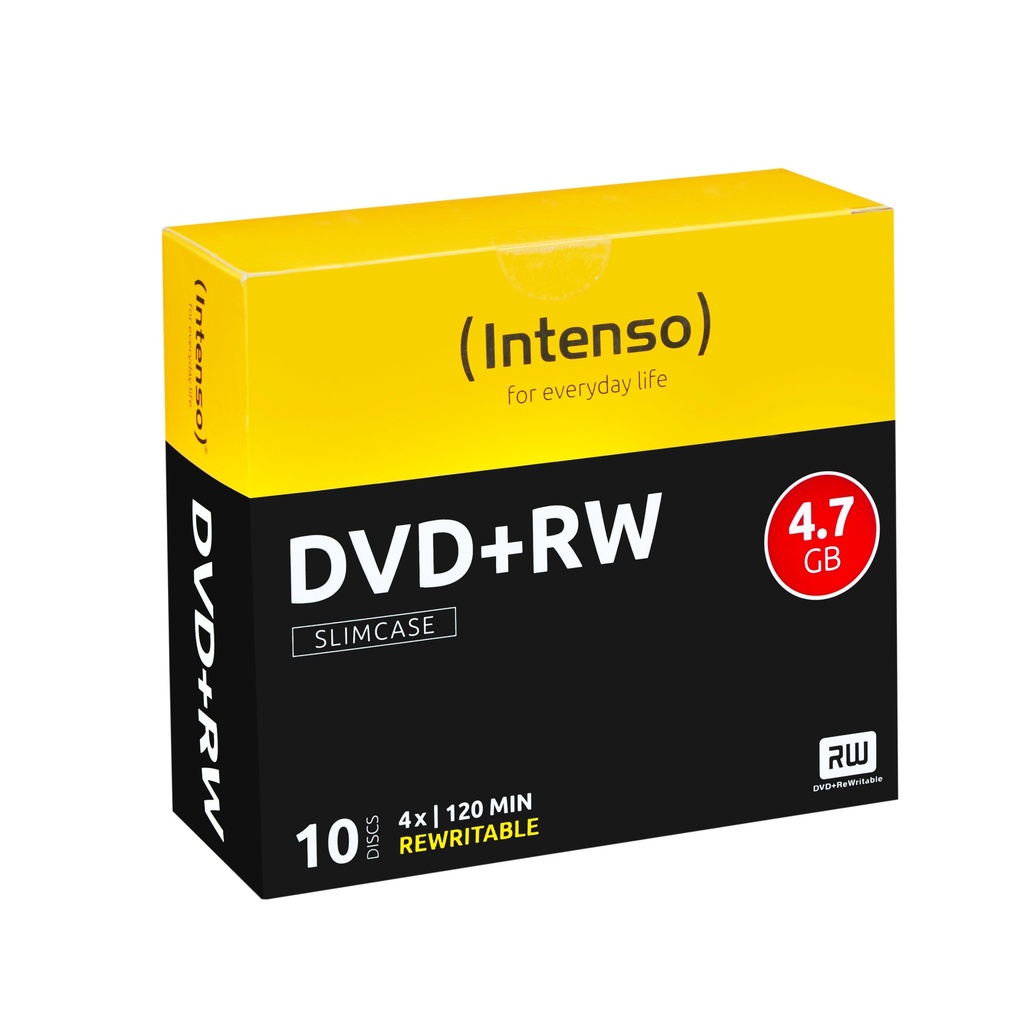 DVD+RW 4.7GB 4X SLIM CASE 10PZ.