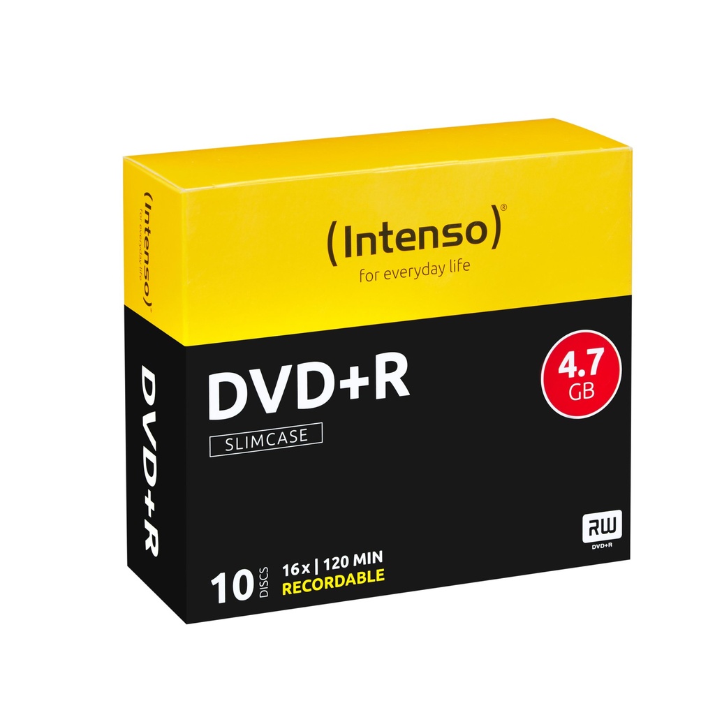 DVD+R 4.7GB 16X SLIM CASE 10PZ