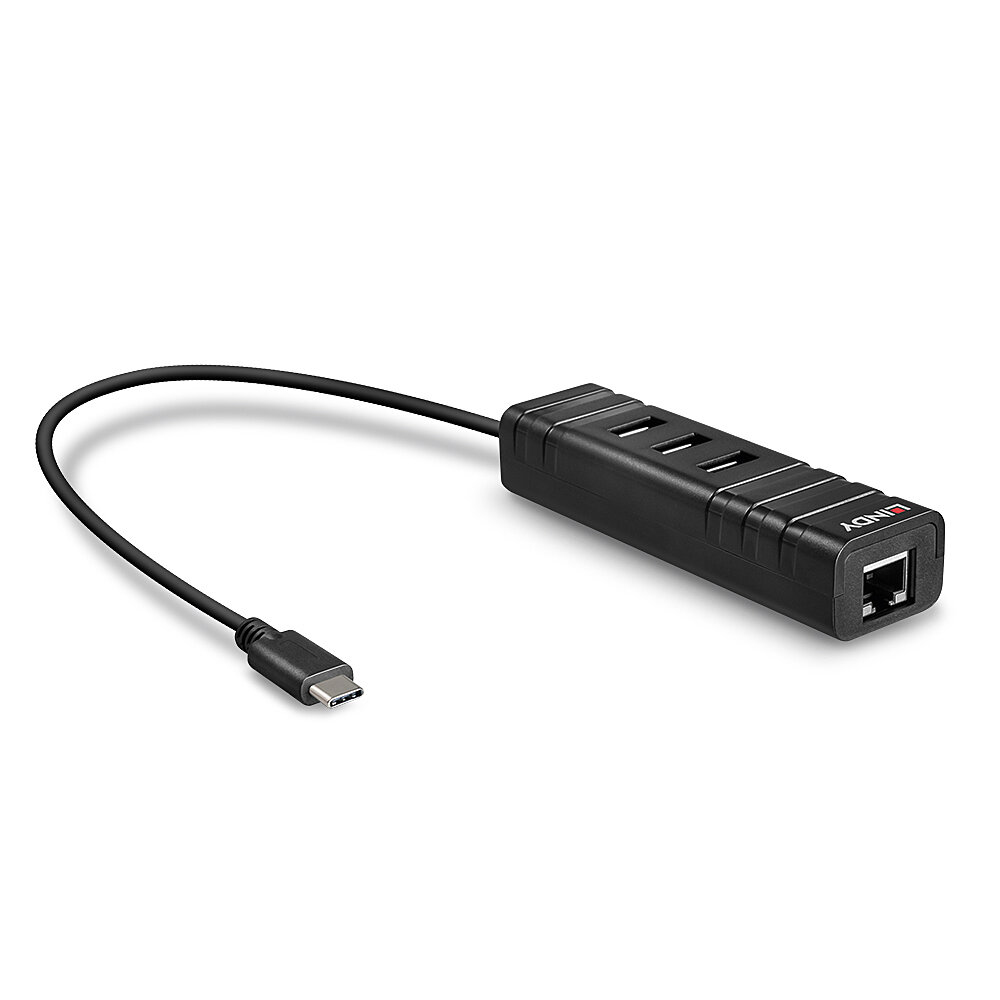 [43249] Lindy USB 3.2 Type C Hub and Gigabit Ethernet Converter