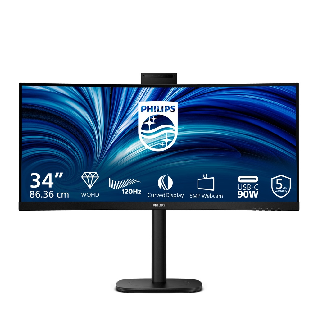 [34B2U3600CH/00] Philips 3000 series 34B2U3600CH/00 computer monitor 86.4 cm (34") 3440 x 1440 pixels Wide Quad HD LCD Black