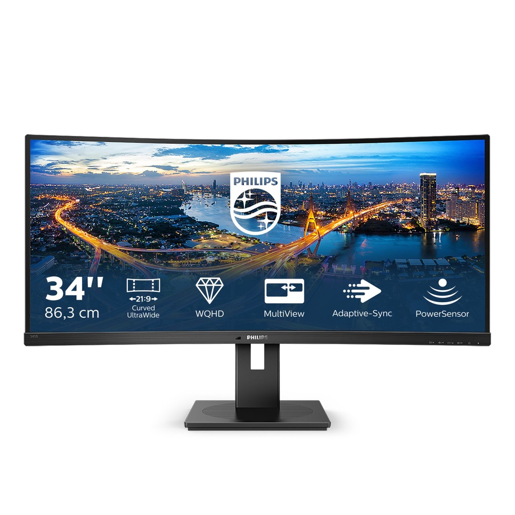 [345B1C/00] Philips B Line 345B1C/00 computer monitor 86.4 cm (34") 3440 x 1440 pixels Quad HD LCD Black