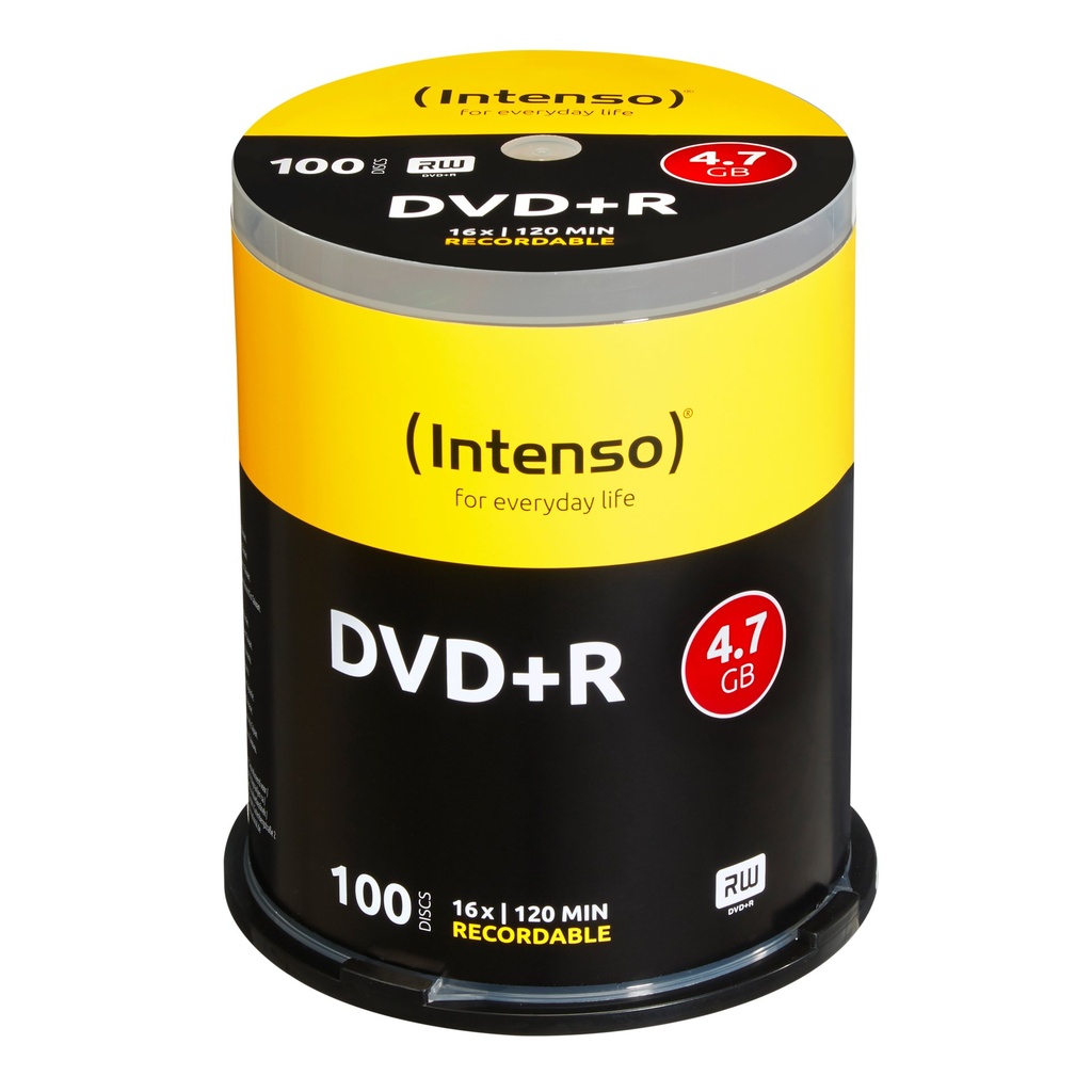 DVD+R 4.7GB 16X SPINDLE 100PZ.