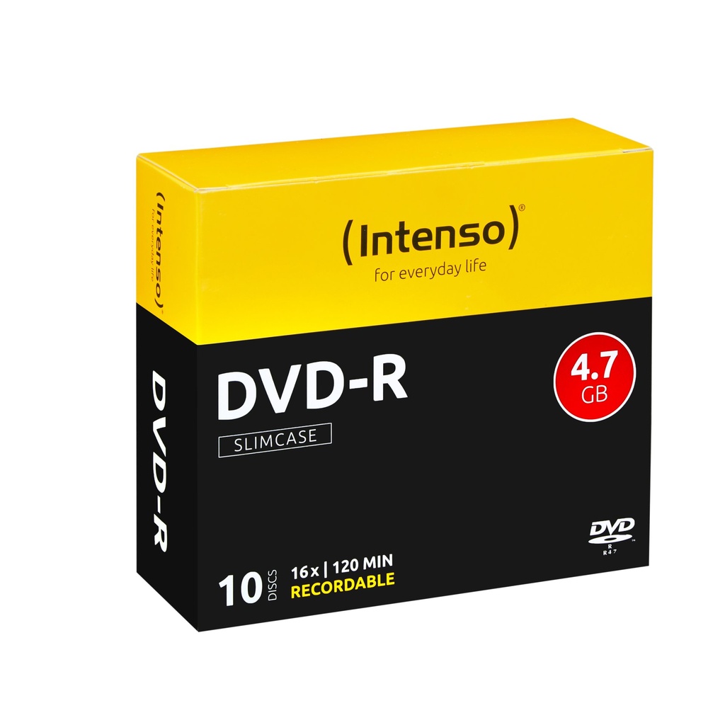 DVD-R 4.7GB 16X SLIM CASE 10PZ
