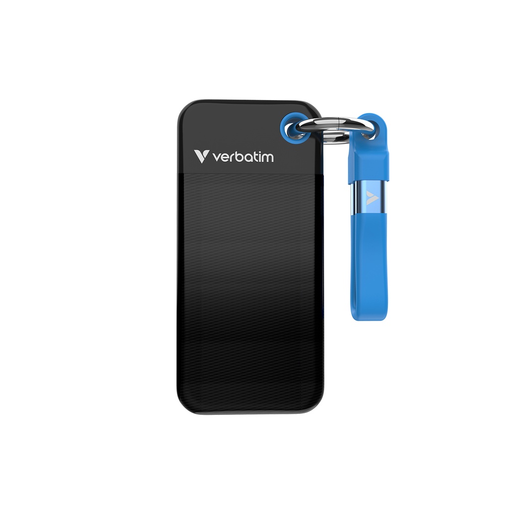 [32191] Verbatim Pocket SSD USB 3.2 Gen 2 1TB Black/Blue