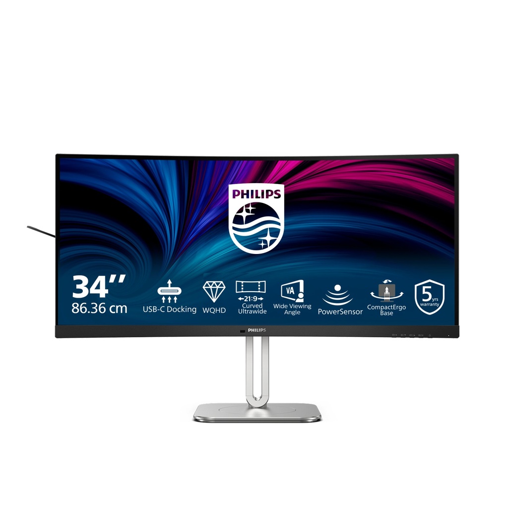 [34B2U5600C/00] Philips 5000 series 34B2U5600C/00 computer monitor 86.4 cm (34") 3440 x 1440 pixels Dual QHD LCD Grey
