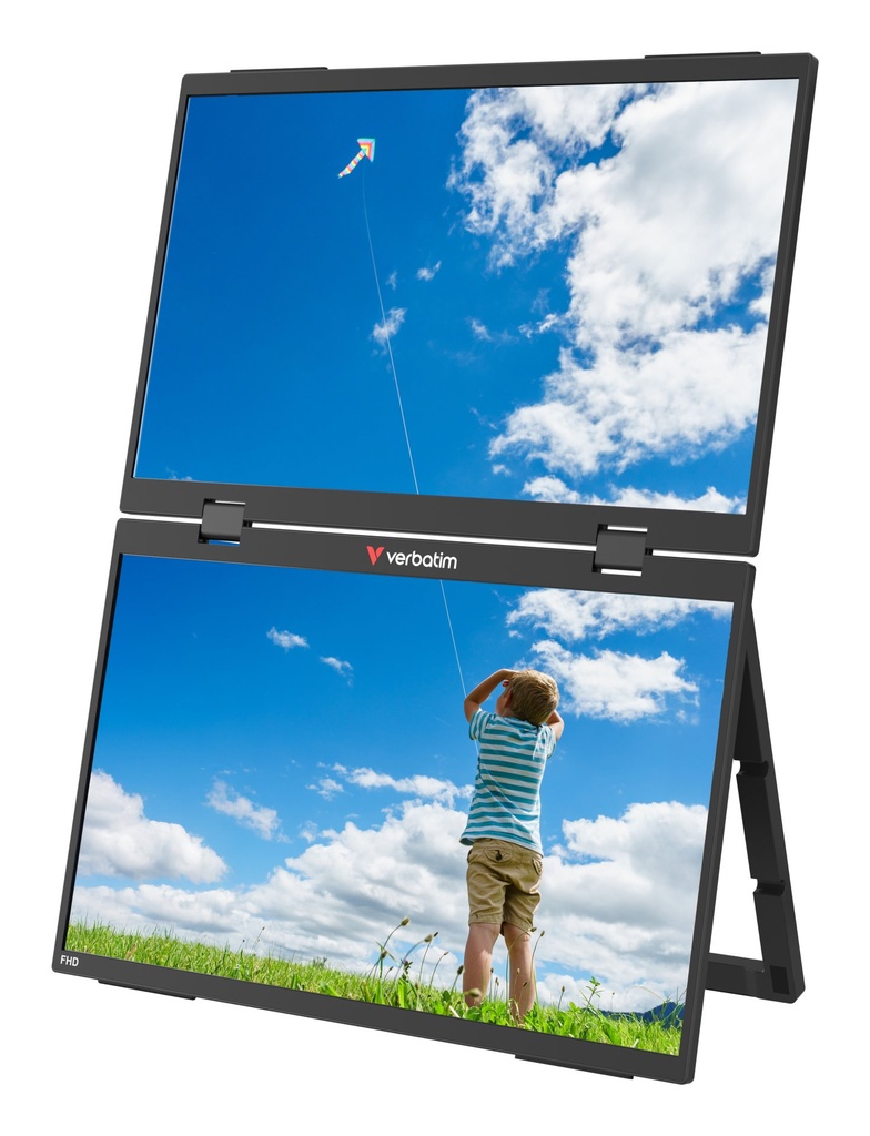 [32403] Verbatim Portable 15.6" FHD Dual Monitor Essentials Portable monitor Black 15.6" LCD 1920 x 1080 pixels