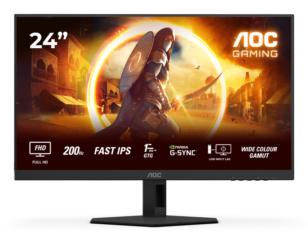 [24G4HRE] AOC G4 24G4HRE computer monitor 60.5 cm (23.8") 1920 x 1080 pixels Full HD LED Black, Red