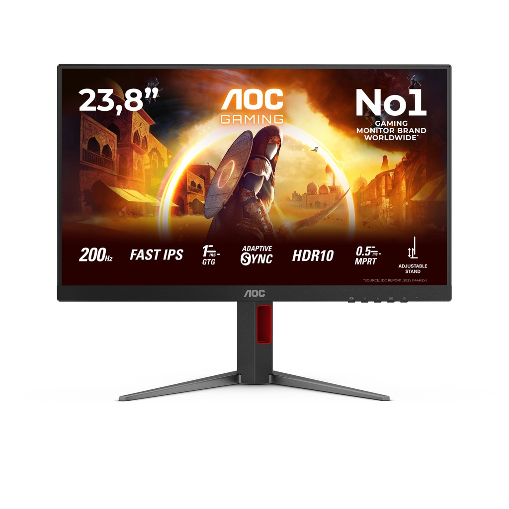 [24G4HA] AOC G4 24G4HA computer monitor 60.5 cm (23.8") 1920 x 1080 pixels Full HD LED Black, Red
