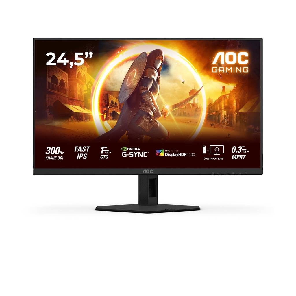 [25G4SRE] AOC G4 25G4SRE computer monitor 62.2 cm (24.5") 1920 x 1080 pixels Full HD LED Black, Red