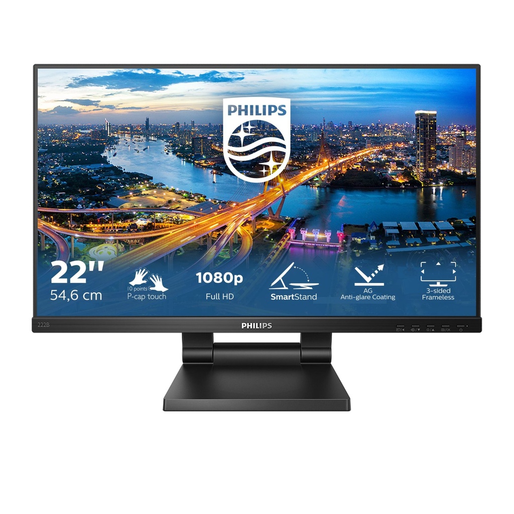 [222B1TC/00] Philips B Line 222B1TC/00 computer monitor 54.6 cm (21.5") 1920 x 1080 pixels Full HD LED Touchscreen Black
