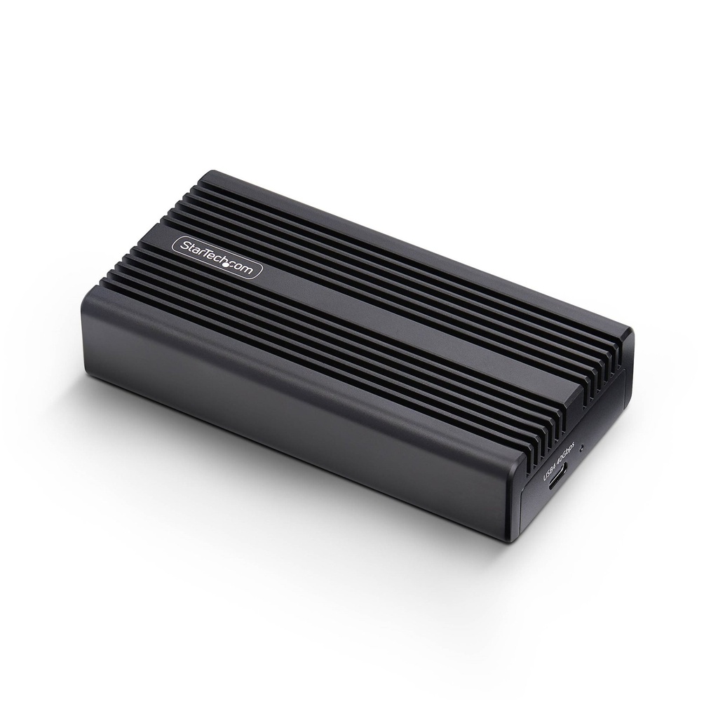 [1USB4-NVME-ENCLOSURE] StarTech.com USB4 M.2 NVMe Enclosure, 40Gbps, External USB-C/Thunderbolt NVMe SSD Enclosure, Aluminum Heatsink Case, B+M/M-Key