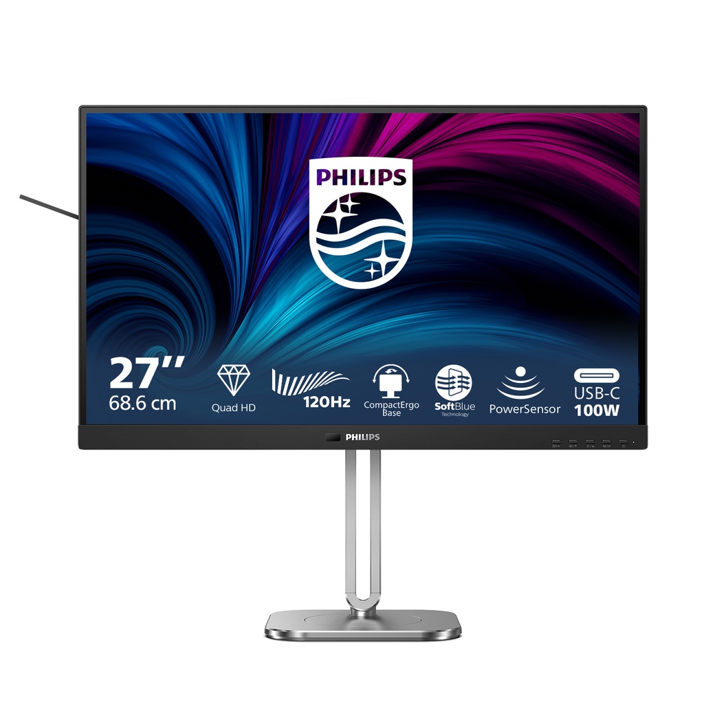 [27B2U4601/00] Philips 27B2U4601/00 computer monitor 68.6 cm (27") 2560 x 1440 pixels Quad HD LCD Grey