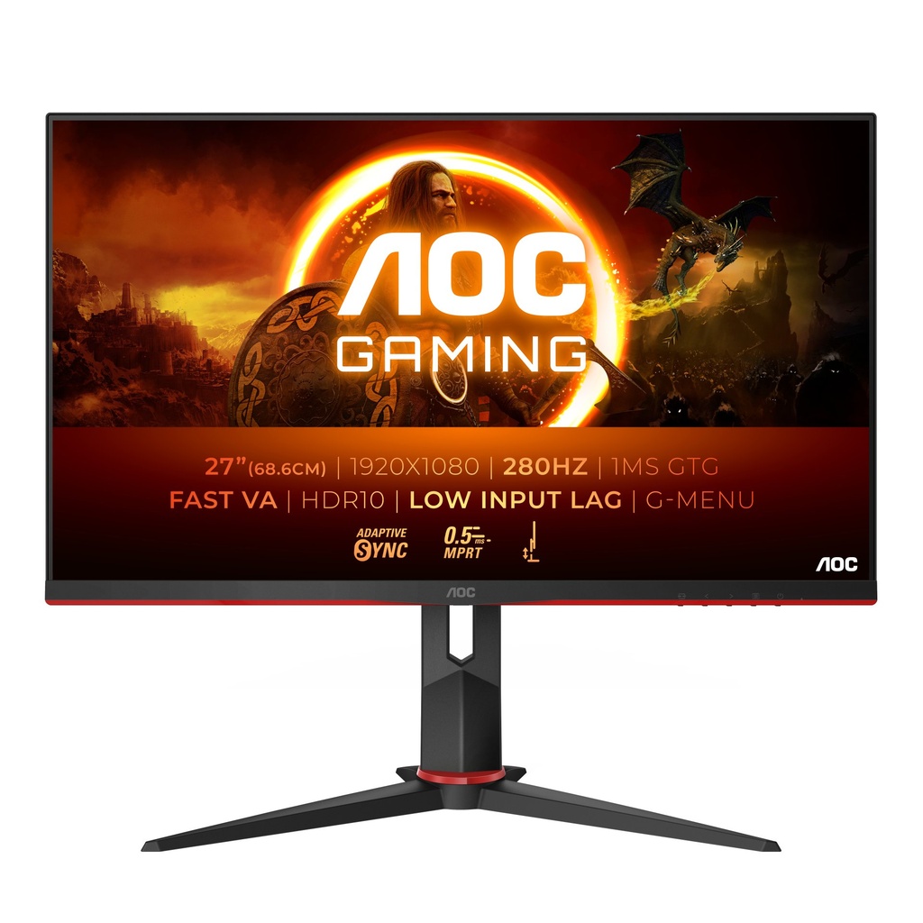[27G2ZN3/BK] AOC G2 27G2ZN3/BK computer monitor 68.6 cm (27") 1920 x 1080 pixels Full HD LCD Black, Red