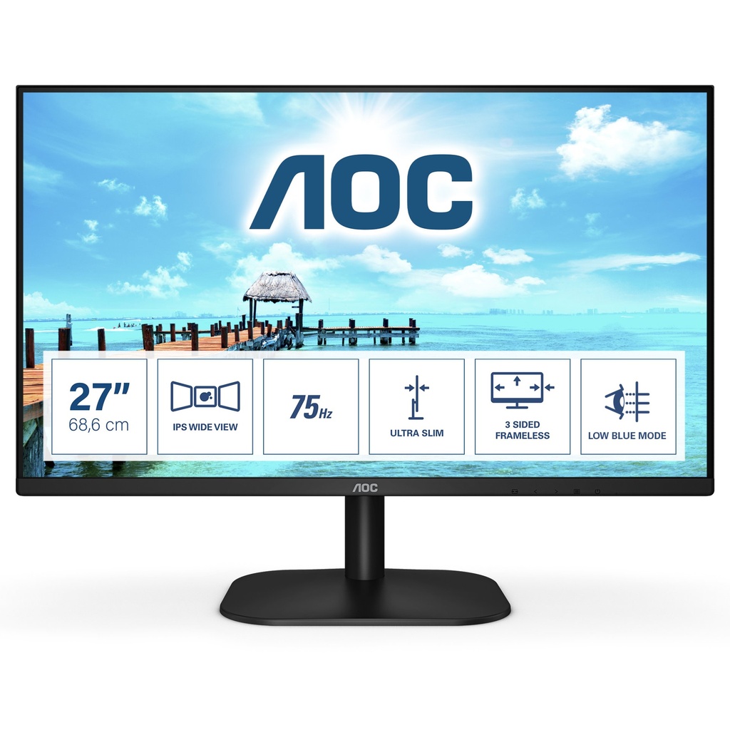 [27B2H/EU] AOC B2 27B2H/EU computer monitor 68.6 cm (27") 1920 x 1080 pixels Full HD LED Black
