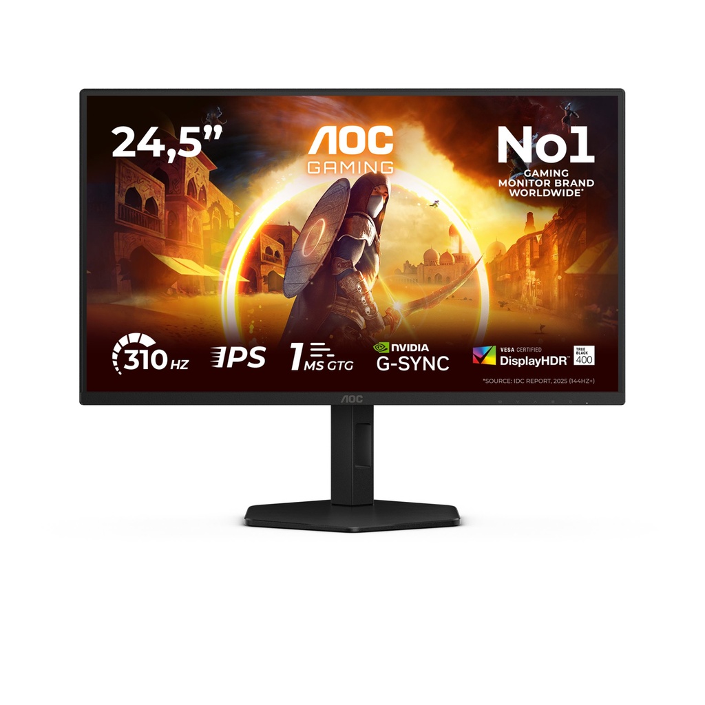 [25G4SXU] AOC G4 25G4SXU computer monitor 62.2 cm (24.5") 1920 x 1080 pixels Full HD LED Black, Grey