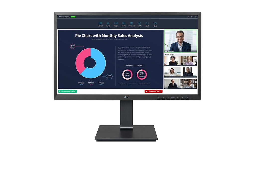 [24BP75CP-B.AEU] LG 24BP75CP-B computer monitor 60.5 cm (23.8") 1920 x 1080 pixels Full HD LED Black