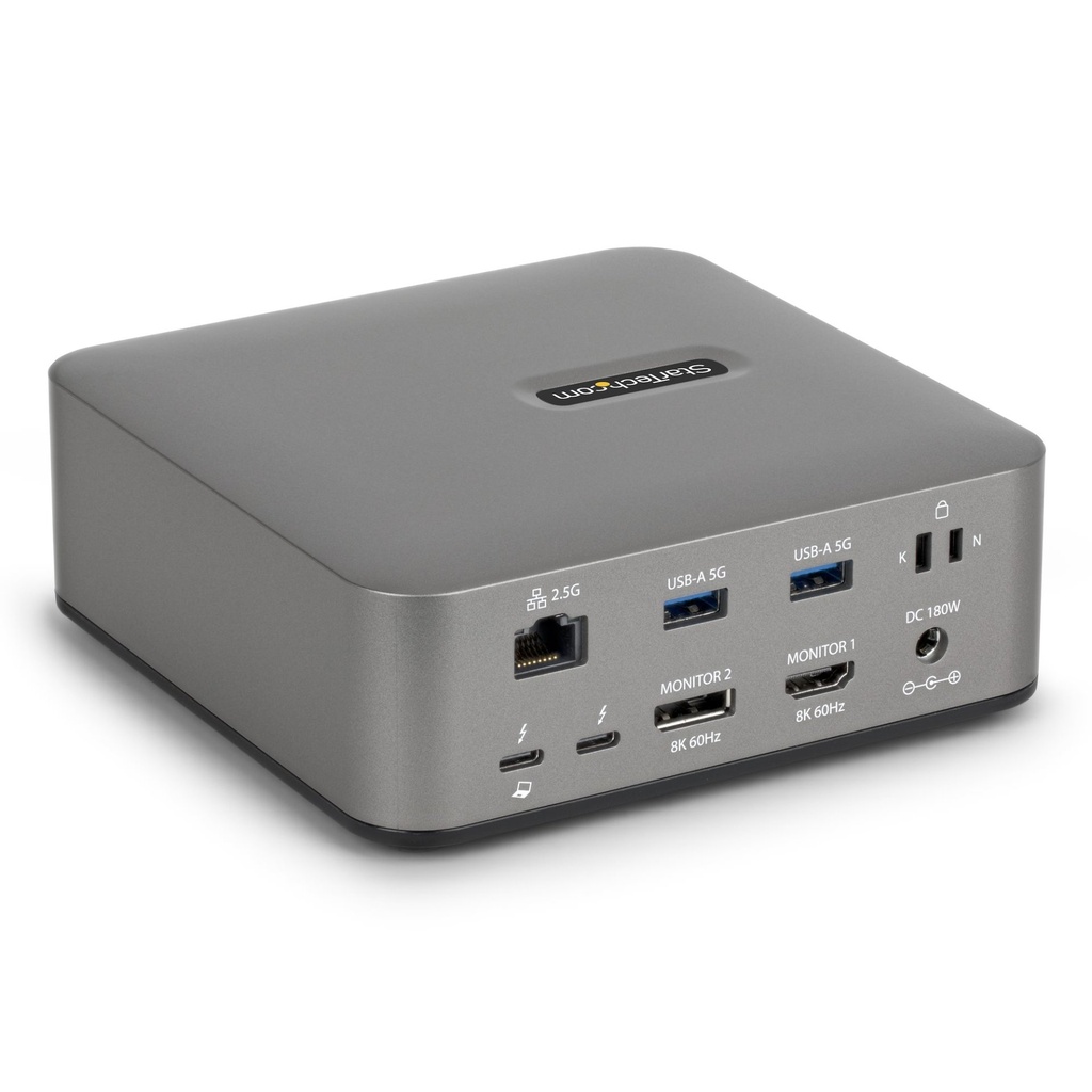 [215UE-TB5USB4DOCK] StarTech.com Thunderbolt 5 Docking Station, DP / HDMI, Triple Monitor Dock up to 4K 144Hz or Dual 8K 60Hz, 5x USB Ports, 140W Laptop Charging