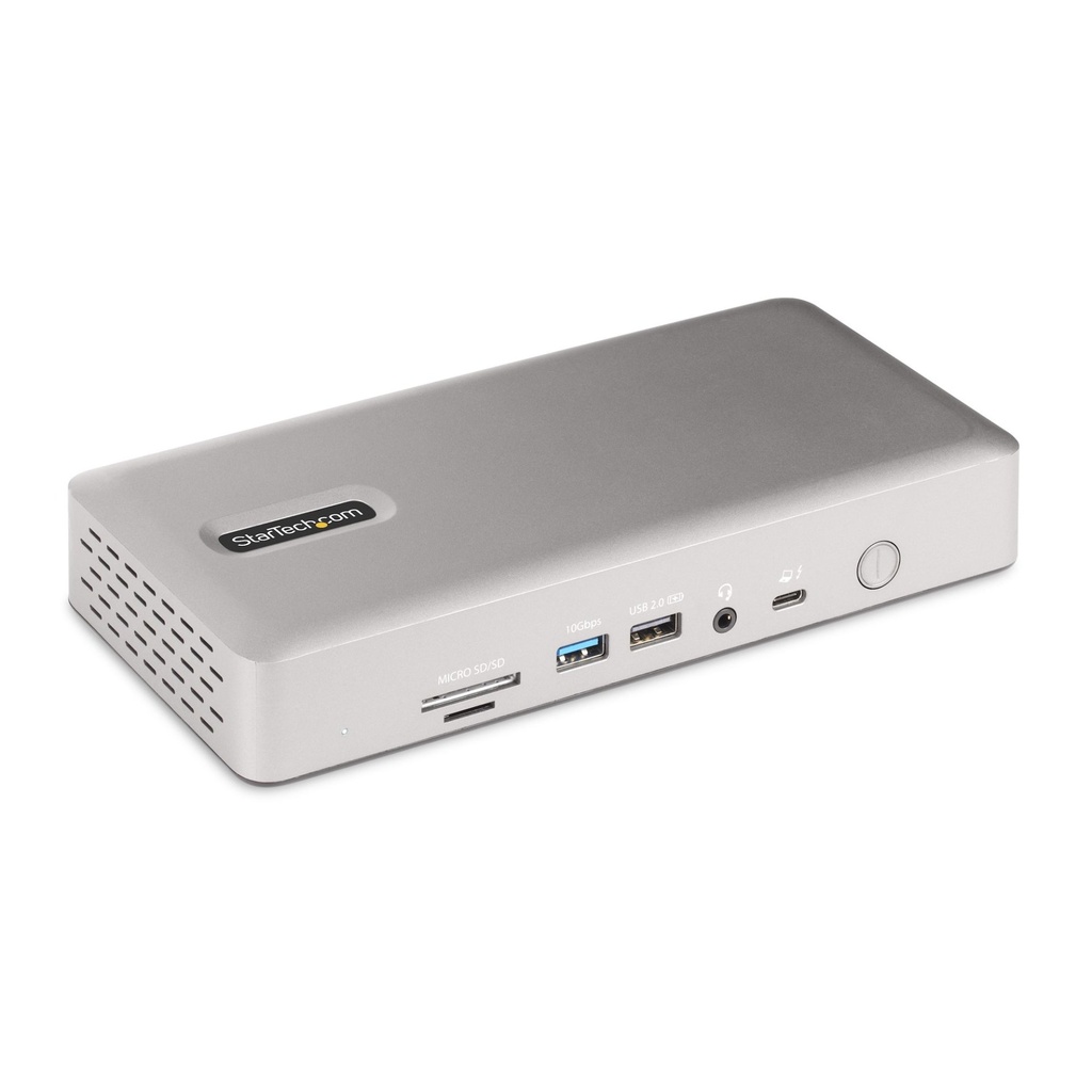 [132UE-TB4USB4DOCK] StarTech.com Universal USB4 & Thunderbolt 4 Docking Station, Quad Display on Windows, Dual Display on MacBook, HDMI DP Dock with 98W Laptop Charging