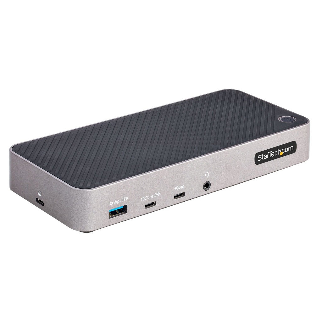 [116E-USBC-DOCK] StarTech.com USB-C Triple Monitor Docking Station - HDMI/DP Triple 4k USB-C Dock - 5x USB Hub - GbE - 100W PD - Universal Multi Monitor Docking Station - Thunderbolt 3/4 Compatible