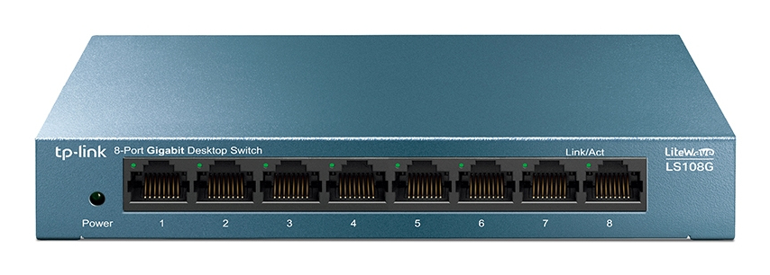 [LS108G] TP-Link LS108G network switch Unmanaged Gigabit Ethernet (10/100/1000) Blue