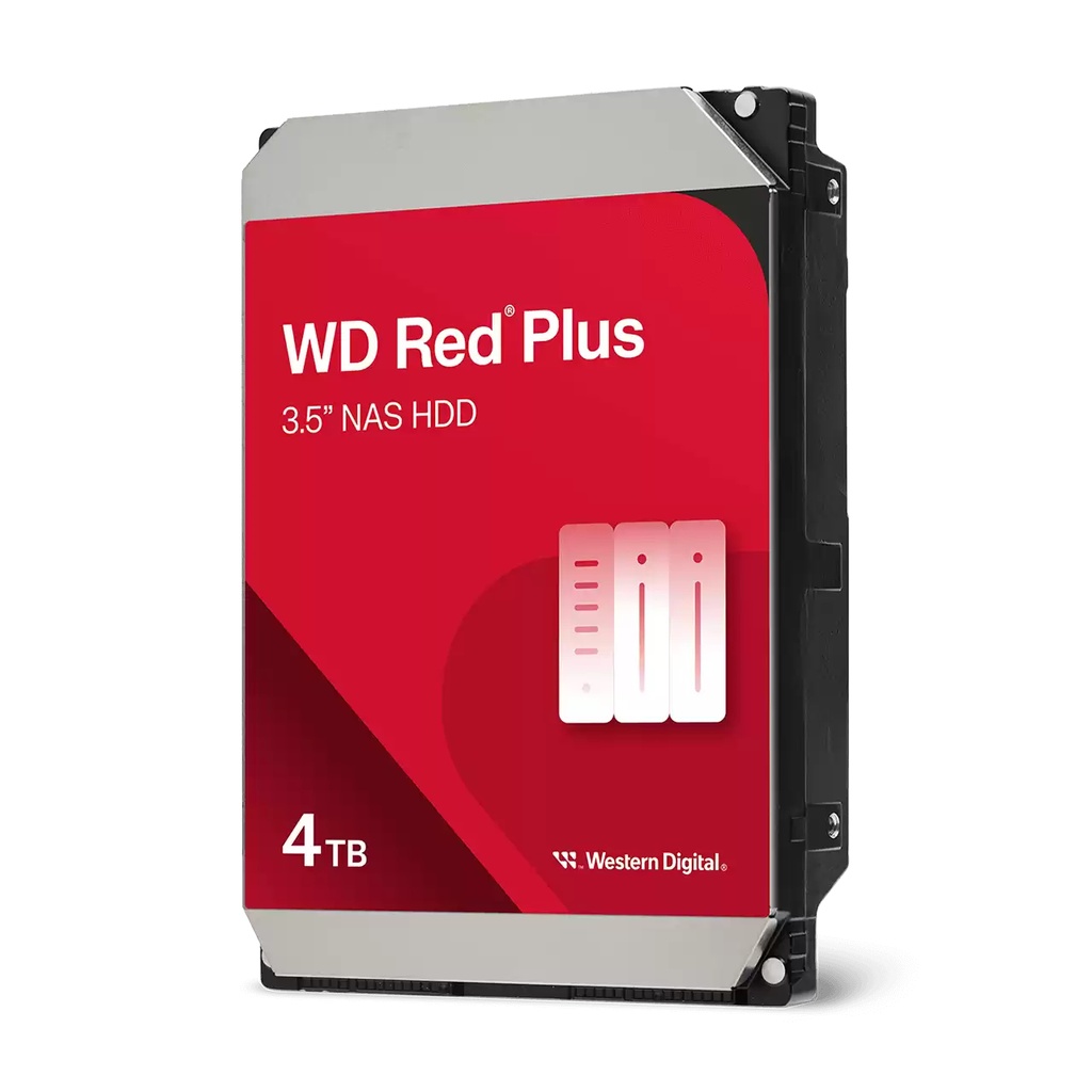 HDD 3.5" Western Digital Red Plus NAS Cache 128MB 5200Rpm 4TB