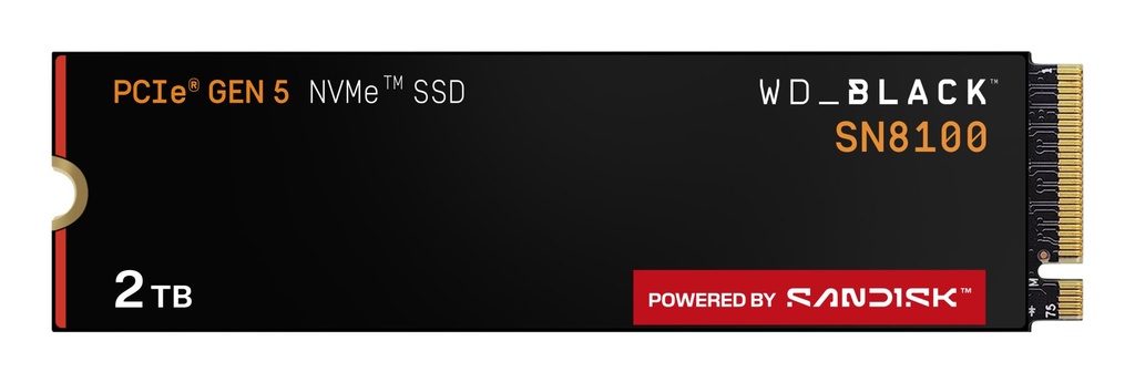 SSD WD Black 2TB SN8100 NVME M.2 PCI Express WDS200T1X0M PCIe 5.0 x4