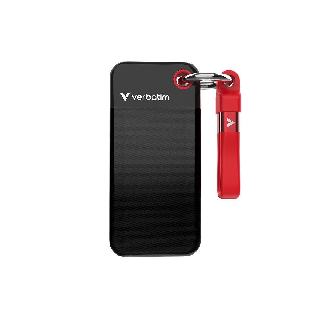 [32196] Verbatim Pocket SSD USB 3.2 Gen 2 2TB Black/Red