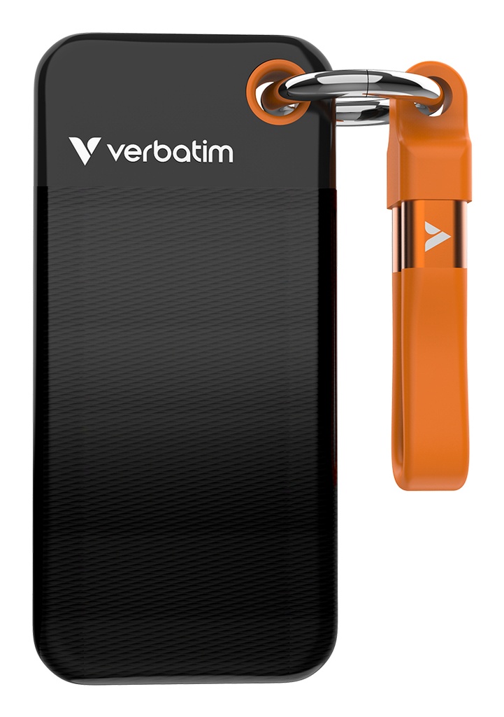 [32193] Verbatim Pocket SSD USB 3.2 Gen 2 1TB Black/Orange