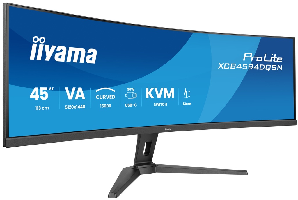 iiyama G-MASTER 45"LCD Curved Bus. UWQHD computer monitor 113 cm (44.5") 5120 x 1440 pixels Dual QHD LED Black