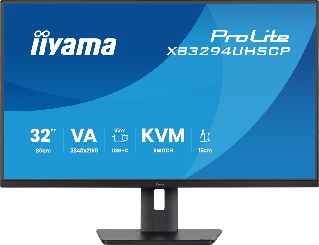 iiyama ProLite XB3294UHSCP-B1 computer monitor 80 cm (31.5") 3840 x 2160 pixels 4K Ultra HD Black