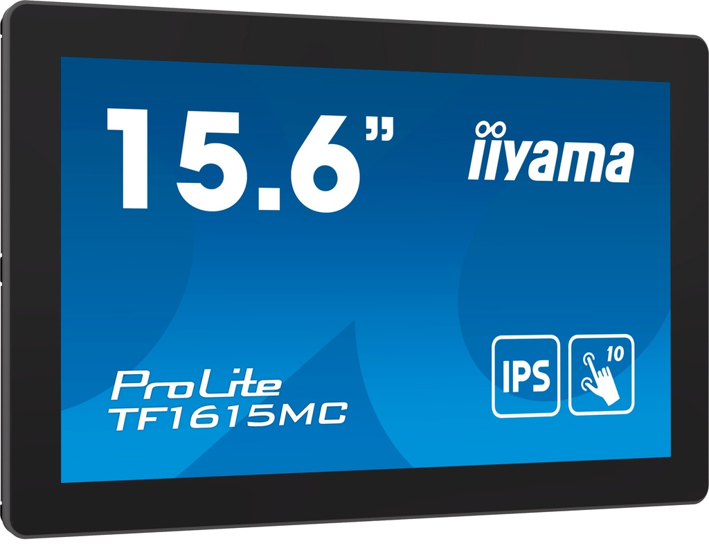 iiyama ProLite TF1615MC-B1 computer monitor 39.6 cm (15.6") 1920 x 1080 pixels Full HD Touchscreen Black
