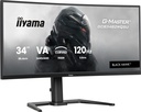 iiyama GCB3482WQSU-B1 computer monitor 86.4 cm (34") 3440 x 1440 pixels UltraWide Quad HD LED Black