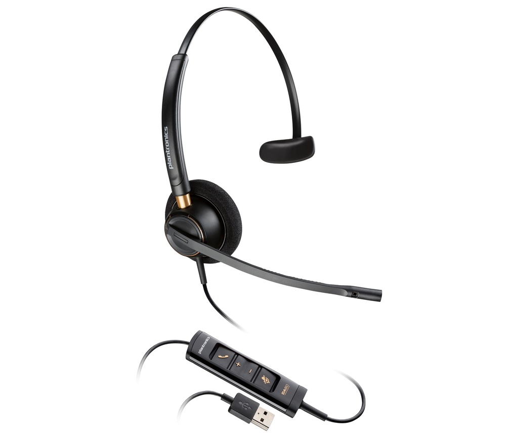 HP Poly EncorePro 515 Microsoft Teams Certified Monoaural with USB-A Headset