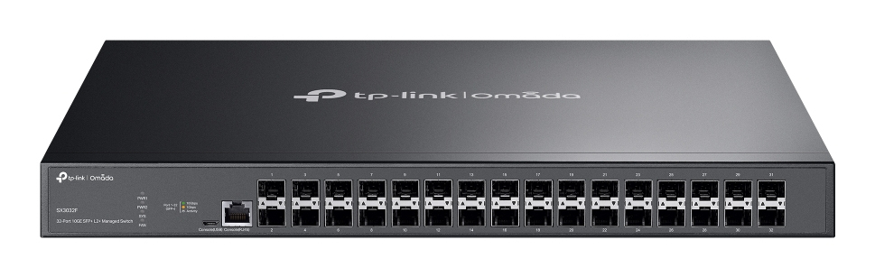 TP-Link Omada SX3032F switch di rete Gestito L2+ Nero