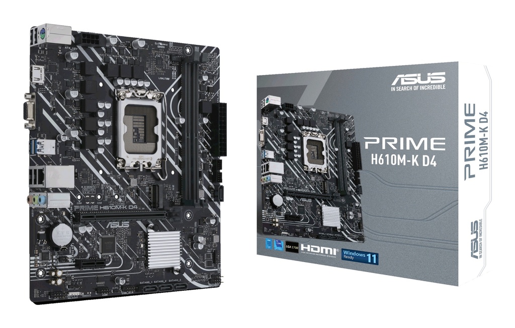 [90MB1A10-M0EAY0] ASUS PRIME H610M-K D4 Intel H610 LGA 1700 micro ATX