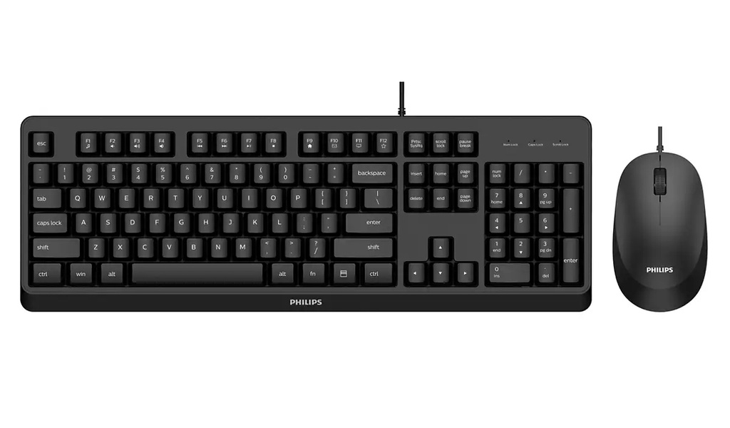 [SPT6207BL/34] Philips 2000 series SPT6207BL/34 keyboard Mouse included Universal USB QWERTY English Black