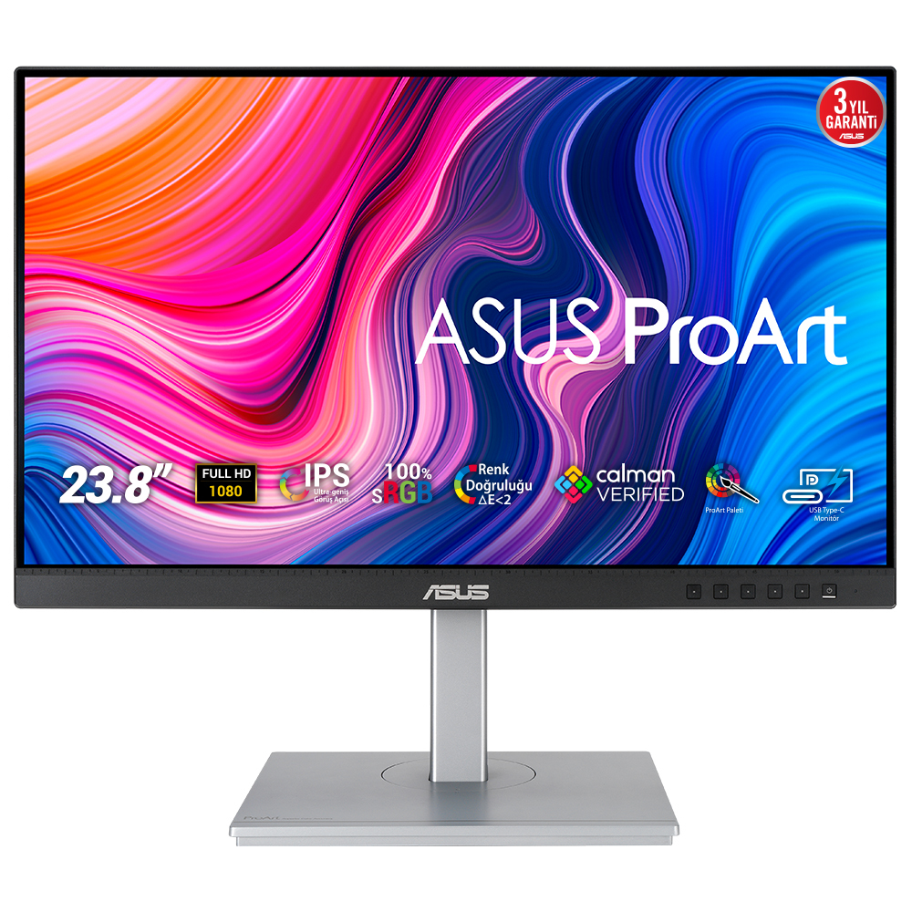ASUS ProArt PA247CV computer monitor 60.5 cm (23.8") 1920 x 1080 pixels Full HD Black, Silver