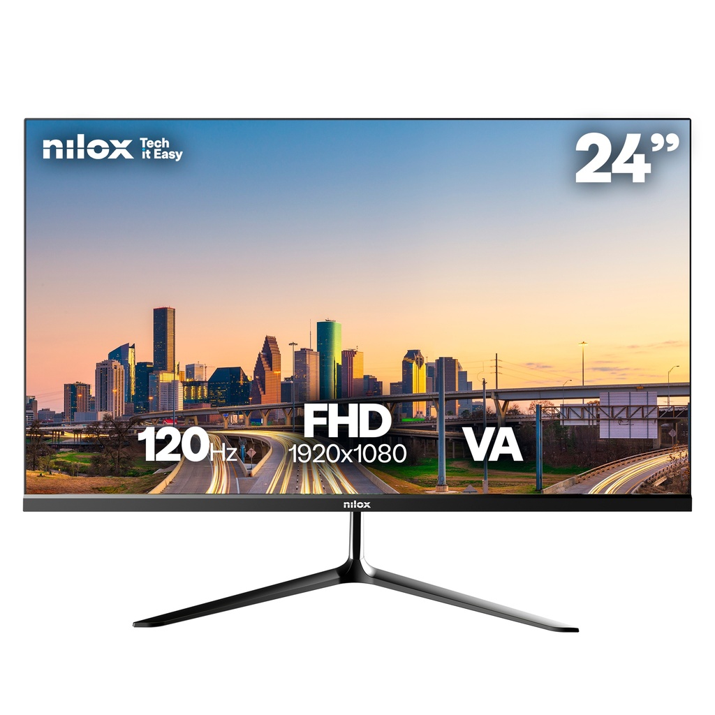 Nilox NXM24FHD1203 computer monitor 60.5 cm (23.8") 1920 x 1080 pixels Full HD LED Black